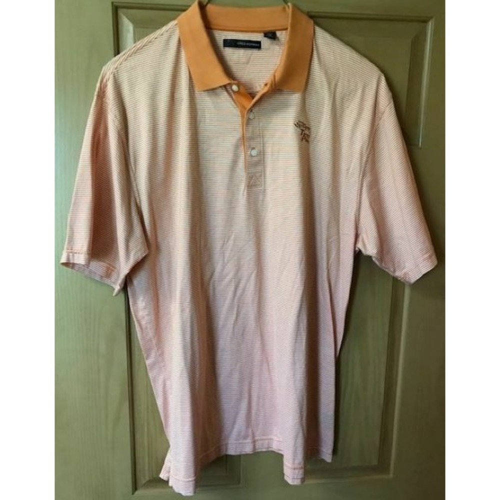 Mens XXL Greg Norman Torrey Pines Golf Polo Shirt - Short Sleeve - Orange